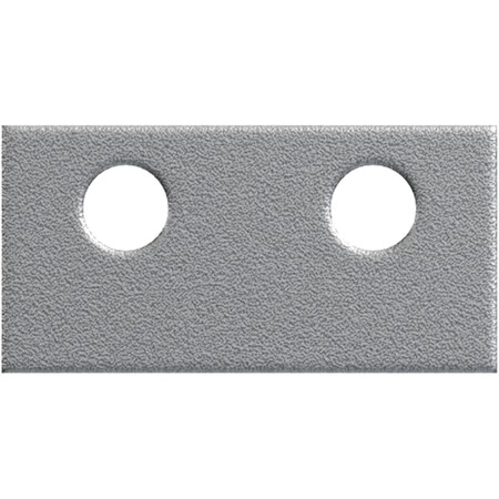 Ekena Millwork Premium Barn Door Flat Track Connecting Plate, Silver Metallic GB6001CSM